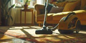 vacuum cleaner tackling heavily soiled floor